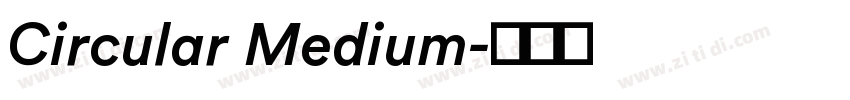 Circular Medium字体转换